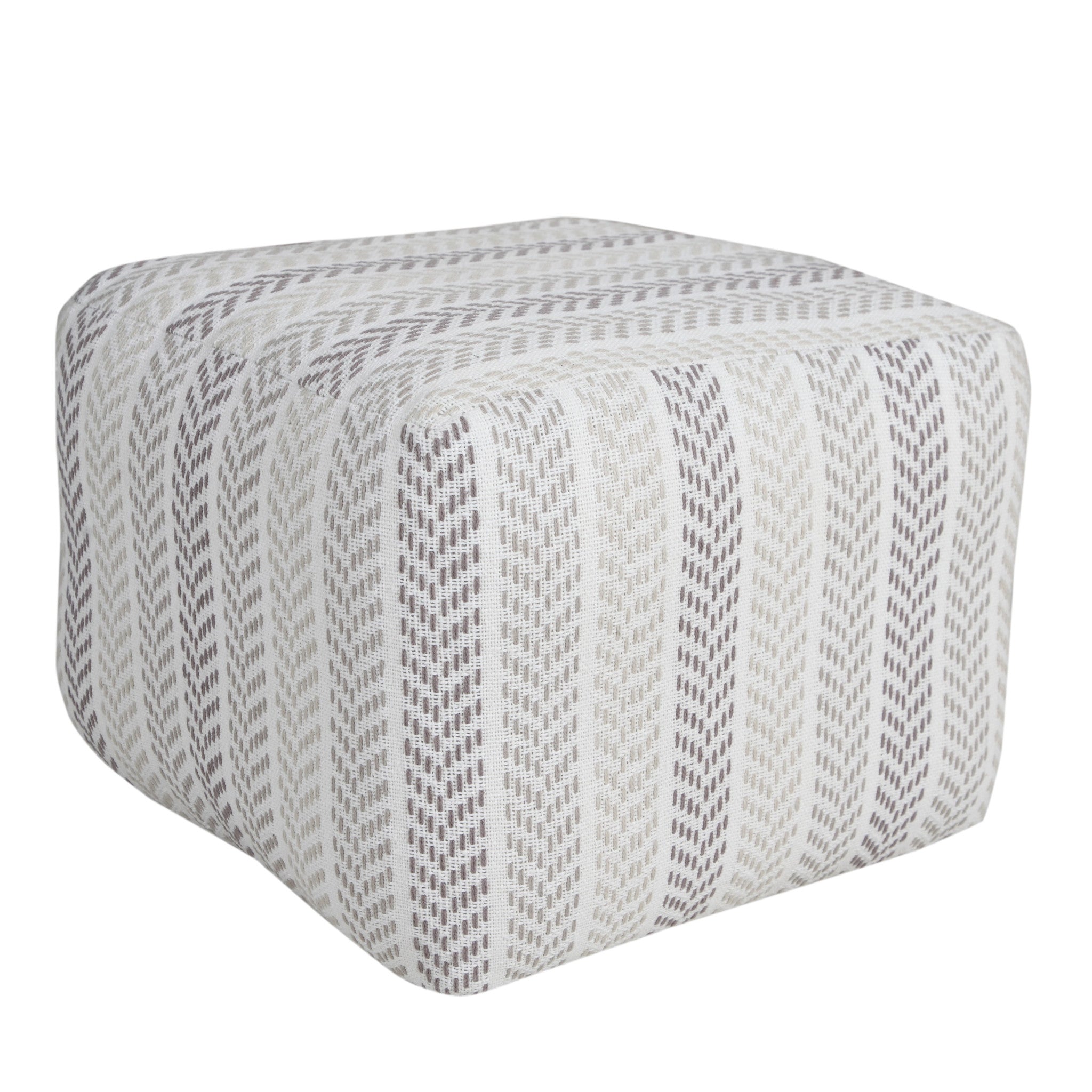 18" Cotton Ottoman