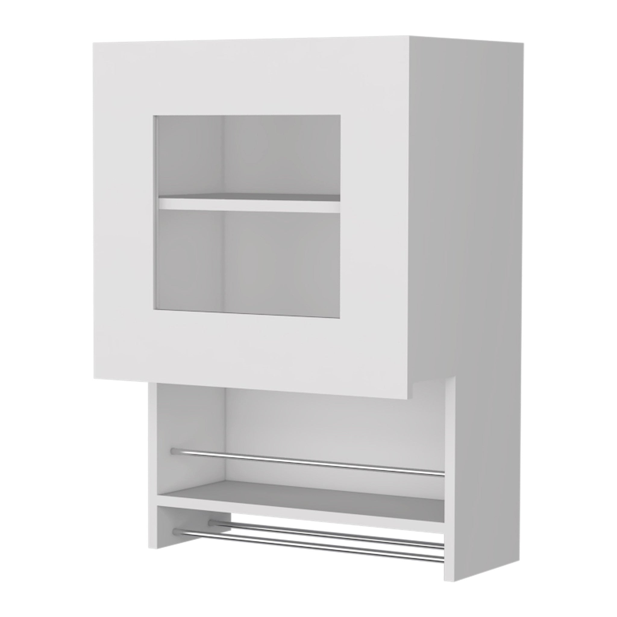20" White Accent Cabinet With Two Shelves