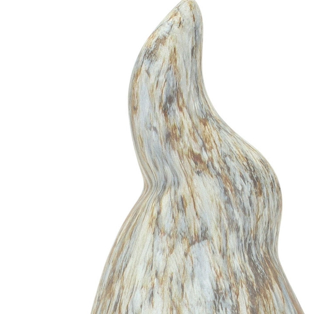 Set of Two 11" Terra Cotta Resin Figurine Tabletop Sculpture