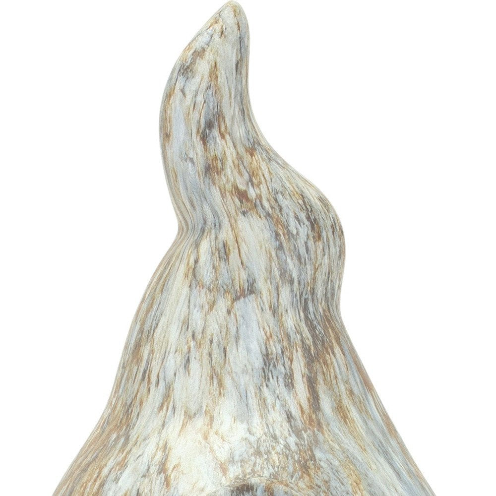 Set of Two 11" Terra Cotta Resin Figurine Tabletop Sculpture