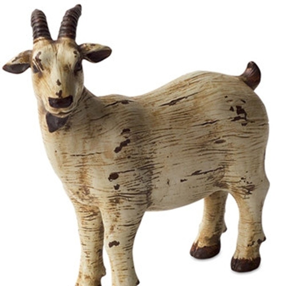 Set of Eight 0" Brown And White Polyresin Cow Figurine