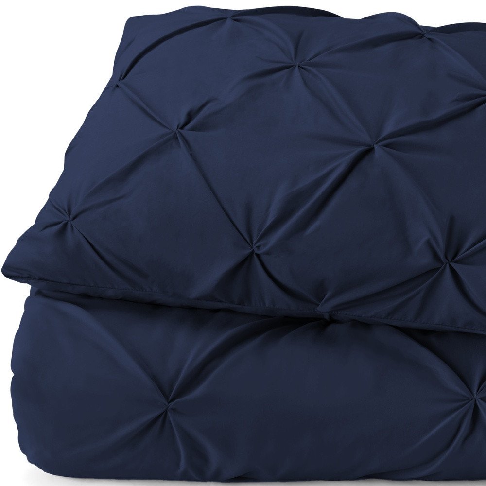 Navy Blue King Microfiber Washable Microfiber Down Alternative Comforter