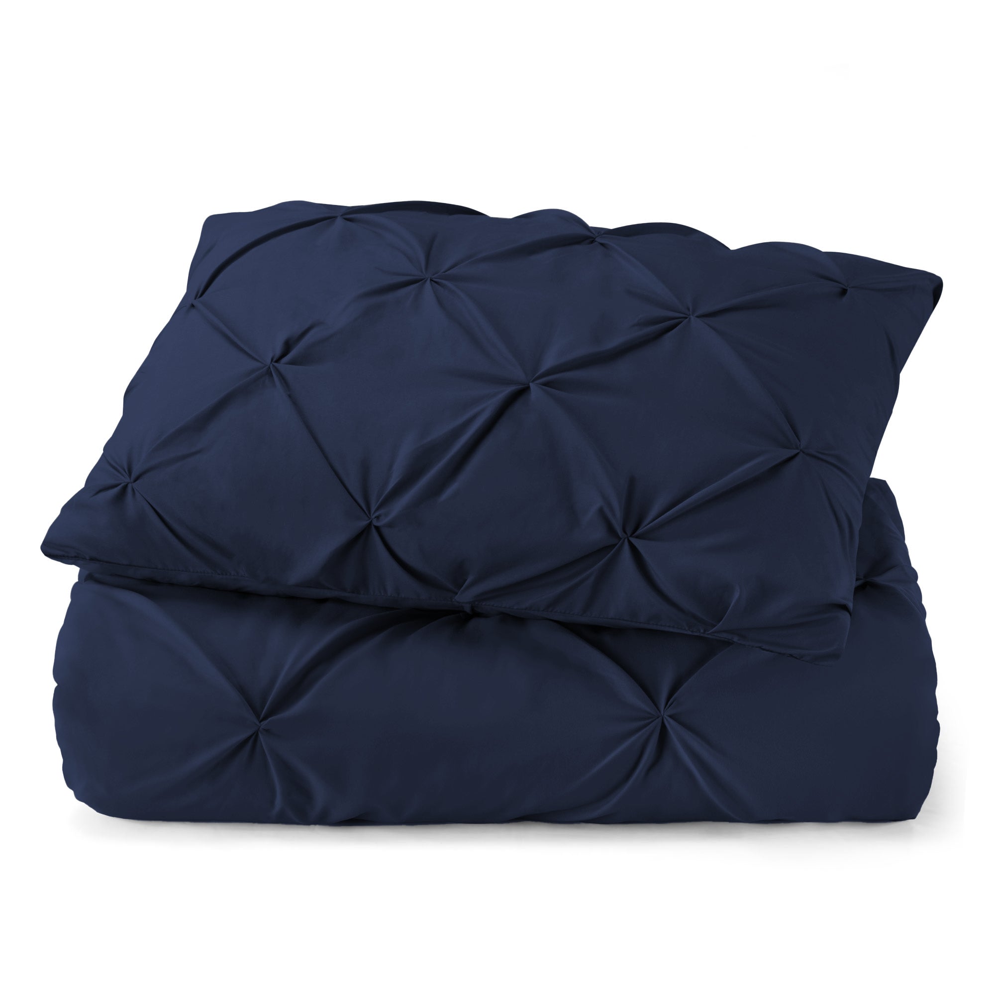 Navy Blue Queen Microfiber 110 Thread Count Washable Down Alternative Comforter