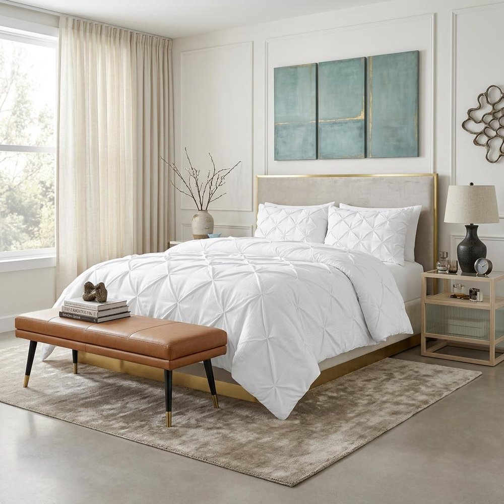 White Twin Microfiber Washable Microfiber Down Alternative Comforter