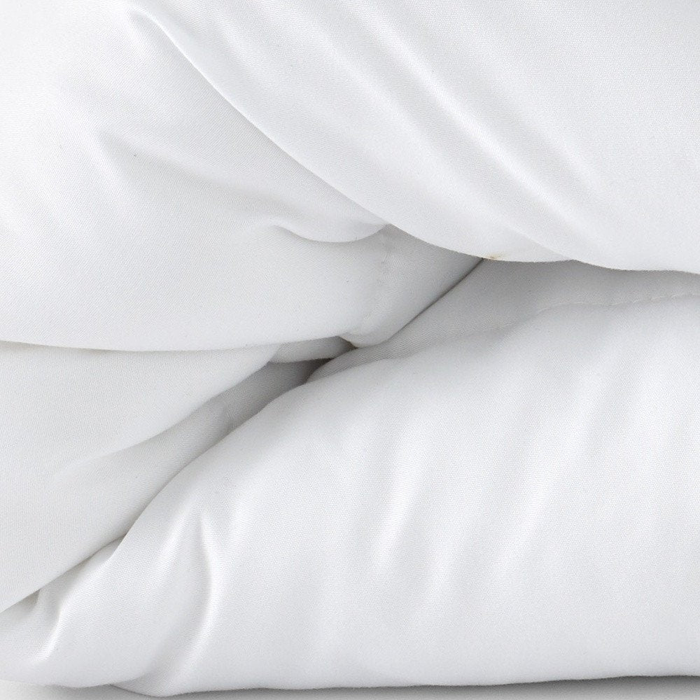 White Twin Microfiber Washable Microfiber Down Alternative Comforter