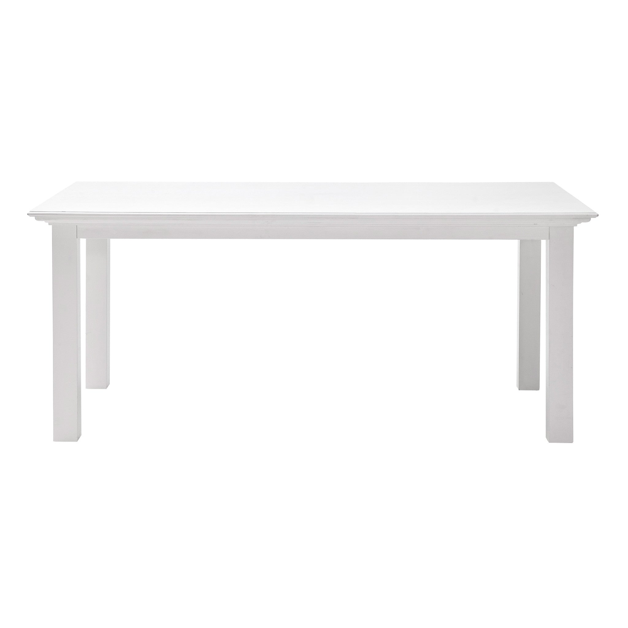 79" White Solid Wood Dining Table