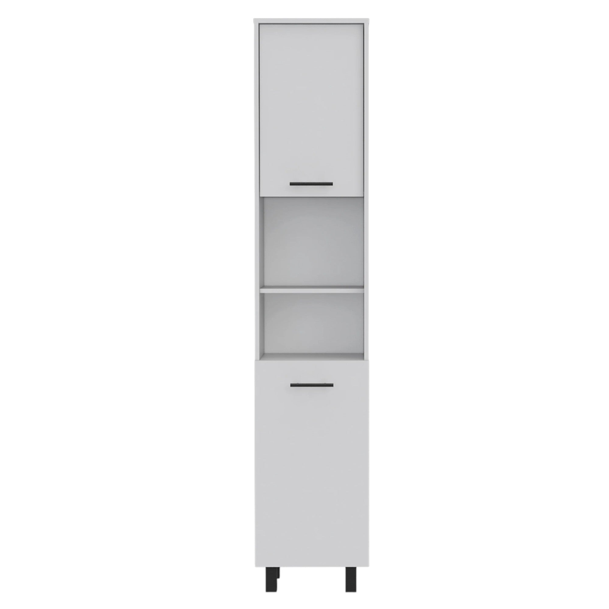 41" Dark Brown and White Wood Kitchen Island Set With Storage