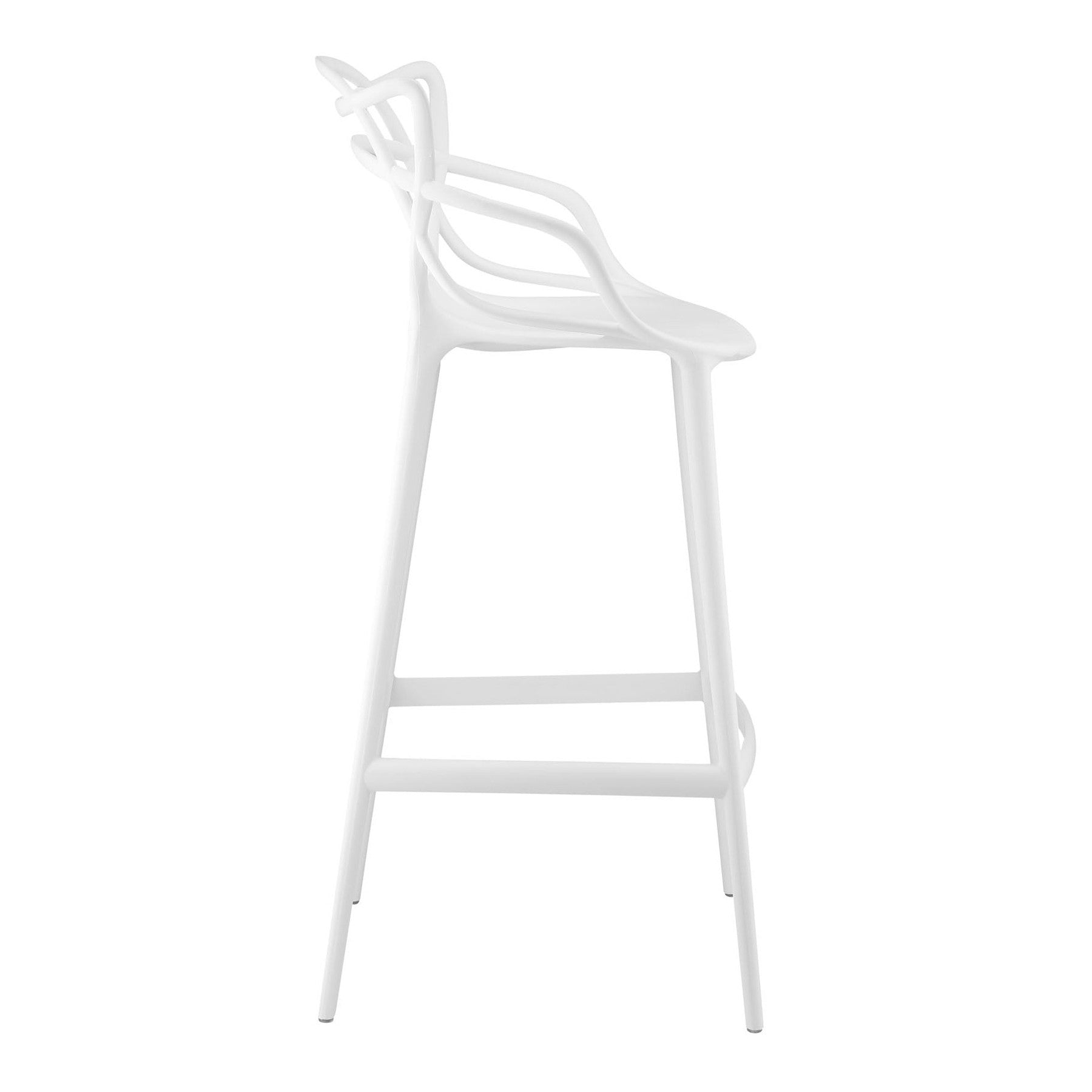 31" White Bar Chair