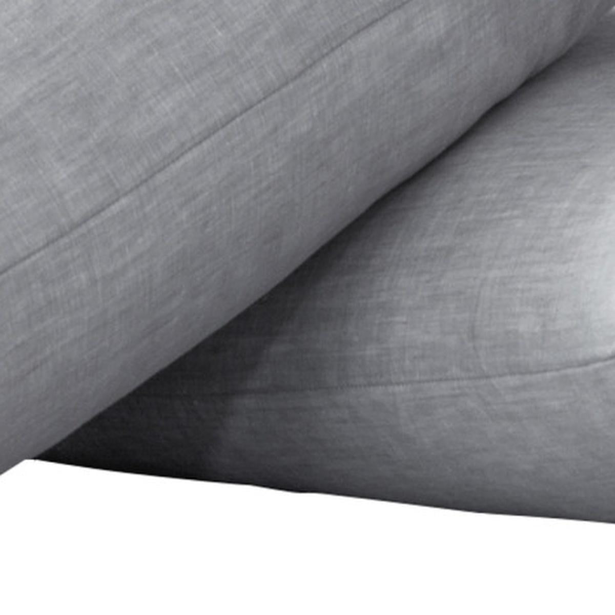 Set of Two Cloud Linen Standard Pillowcases
