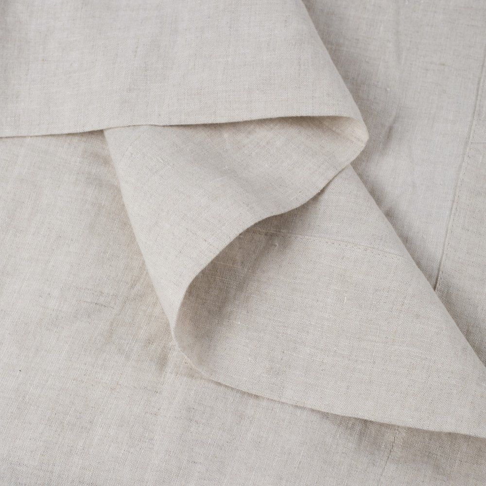 Light Gray Linen King Flat Sheet
