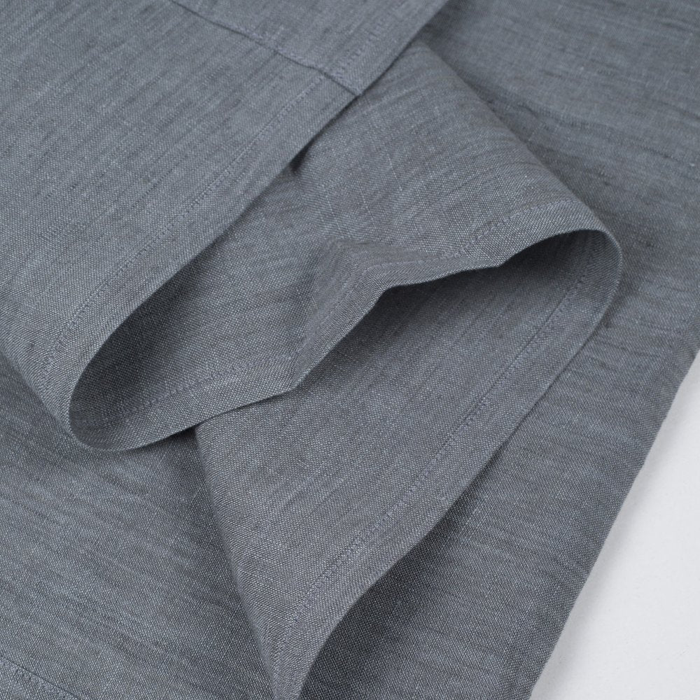Light Gray Linen King Flat Sheet