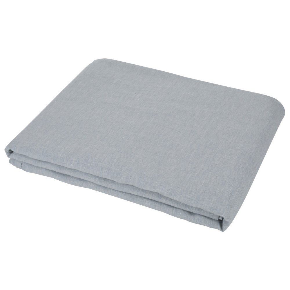 Light Gray Linen King Flat Sheet