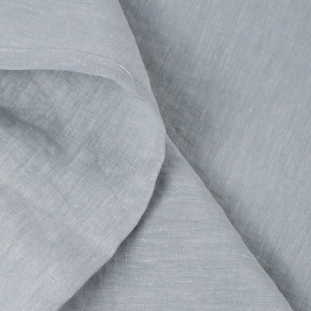 Blue Linen King Flat Sheet