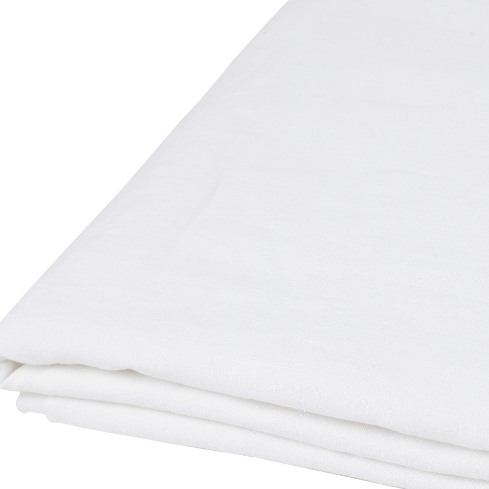 Ivory Linen King Flat Sheet