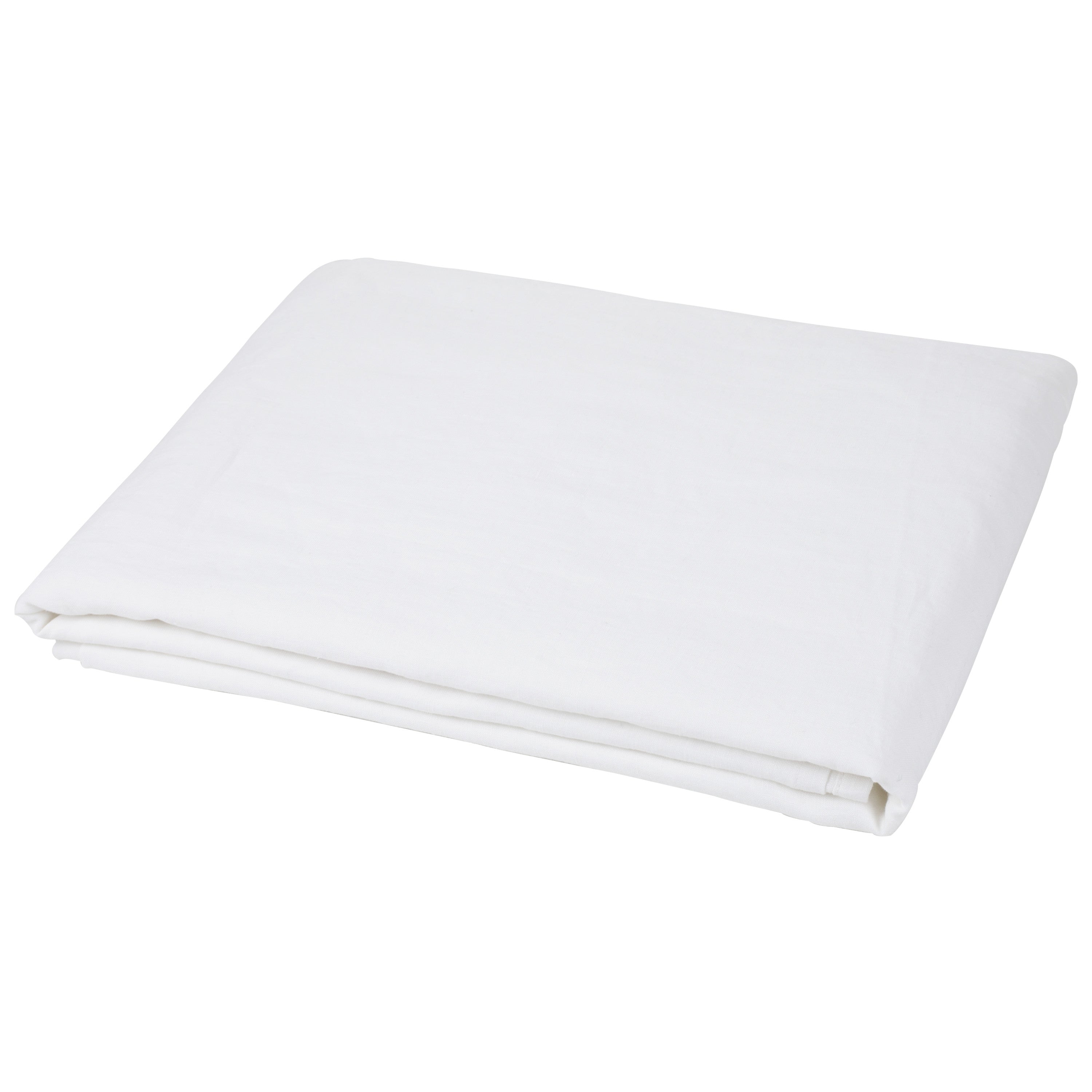 Ivory Linen King Flat Sheet