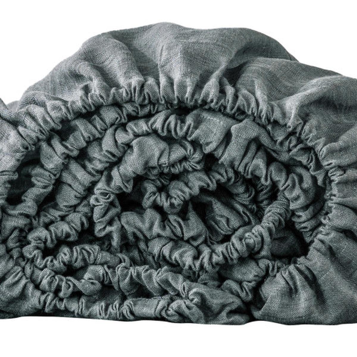 Slate Gray Linen Queen Fitted sheet