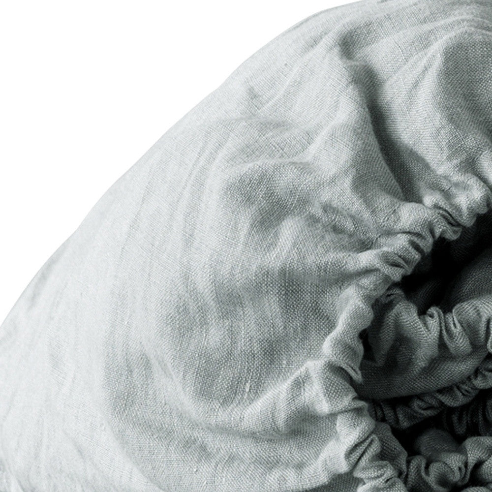 Blue Linen King Fitted sheet