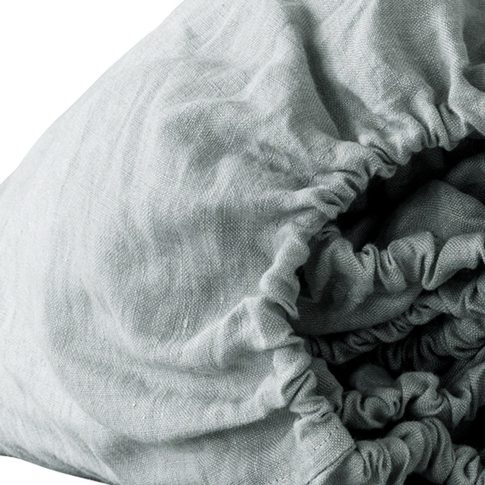 Blue Linen California King Fitted sheet