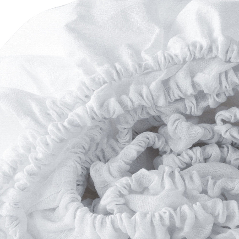 White Linen King Fitted sheet