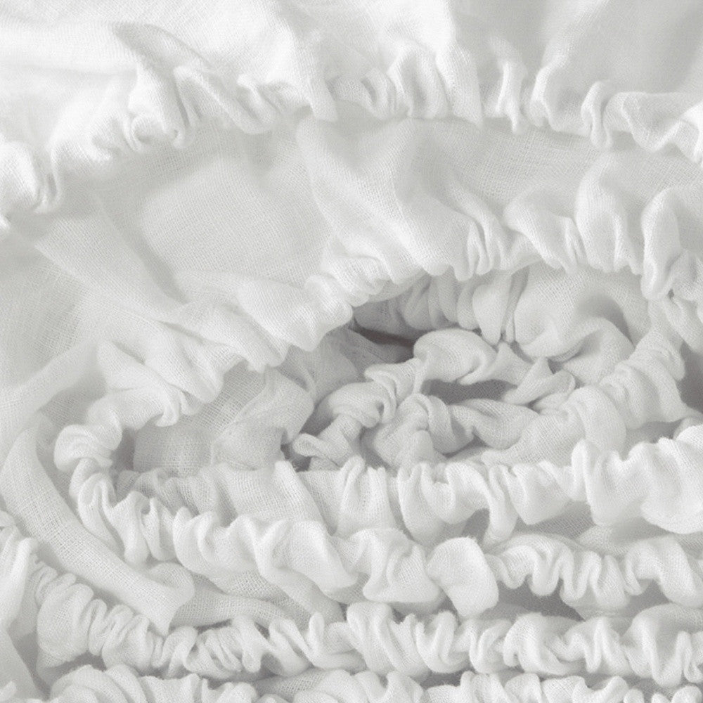 Ivory Linen King Fitted sheet