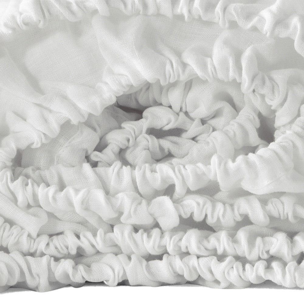 Ivory Linen King Fitted sheet