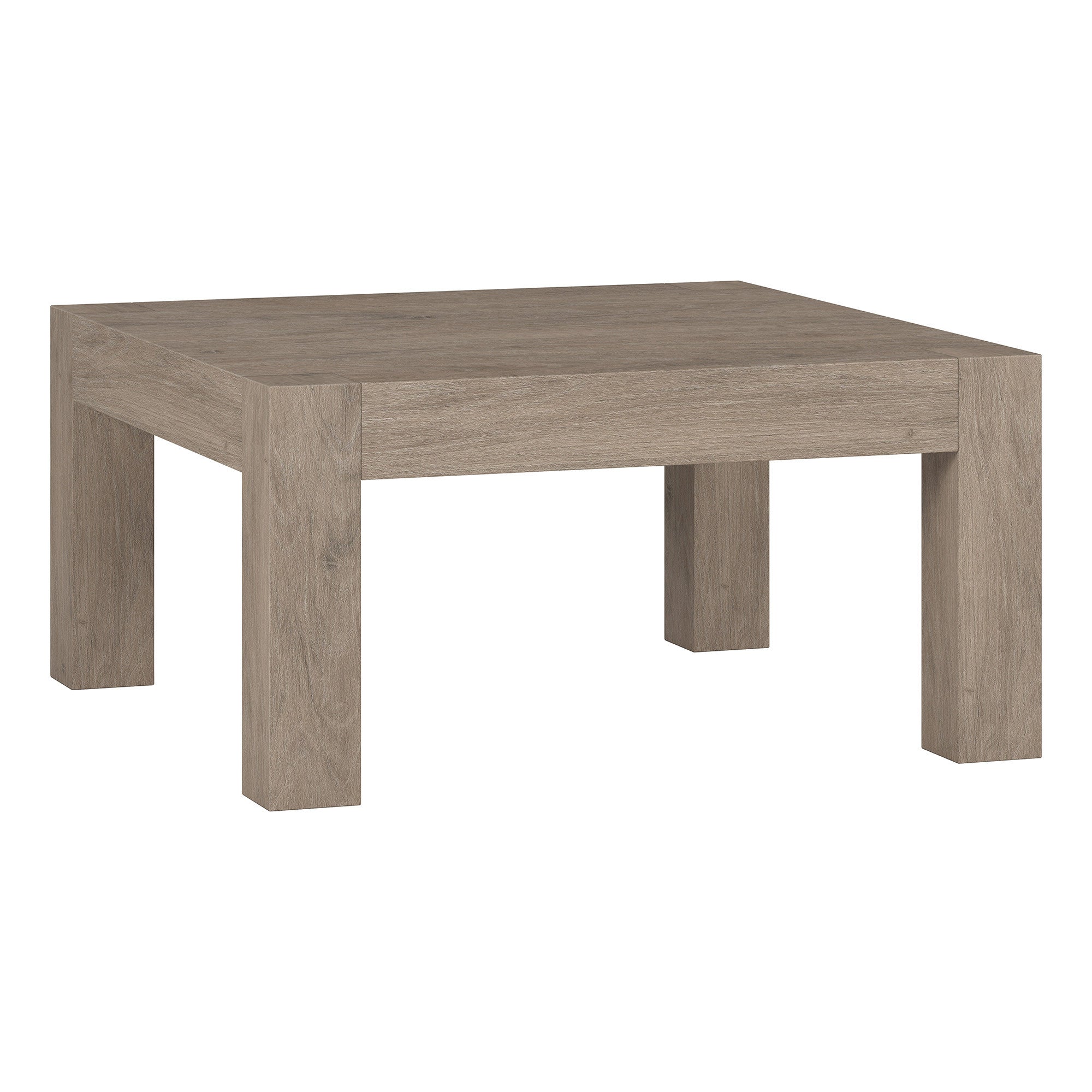 34" Gray Square Coffee Table