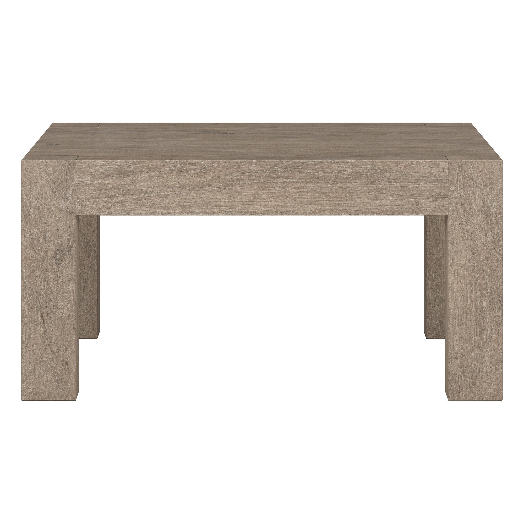 34" Gray Square Coffee Table