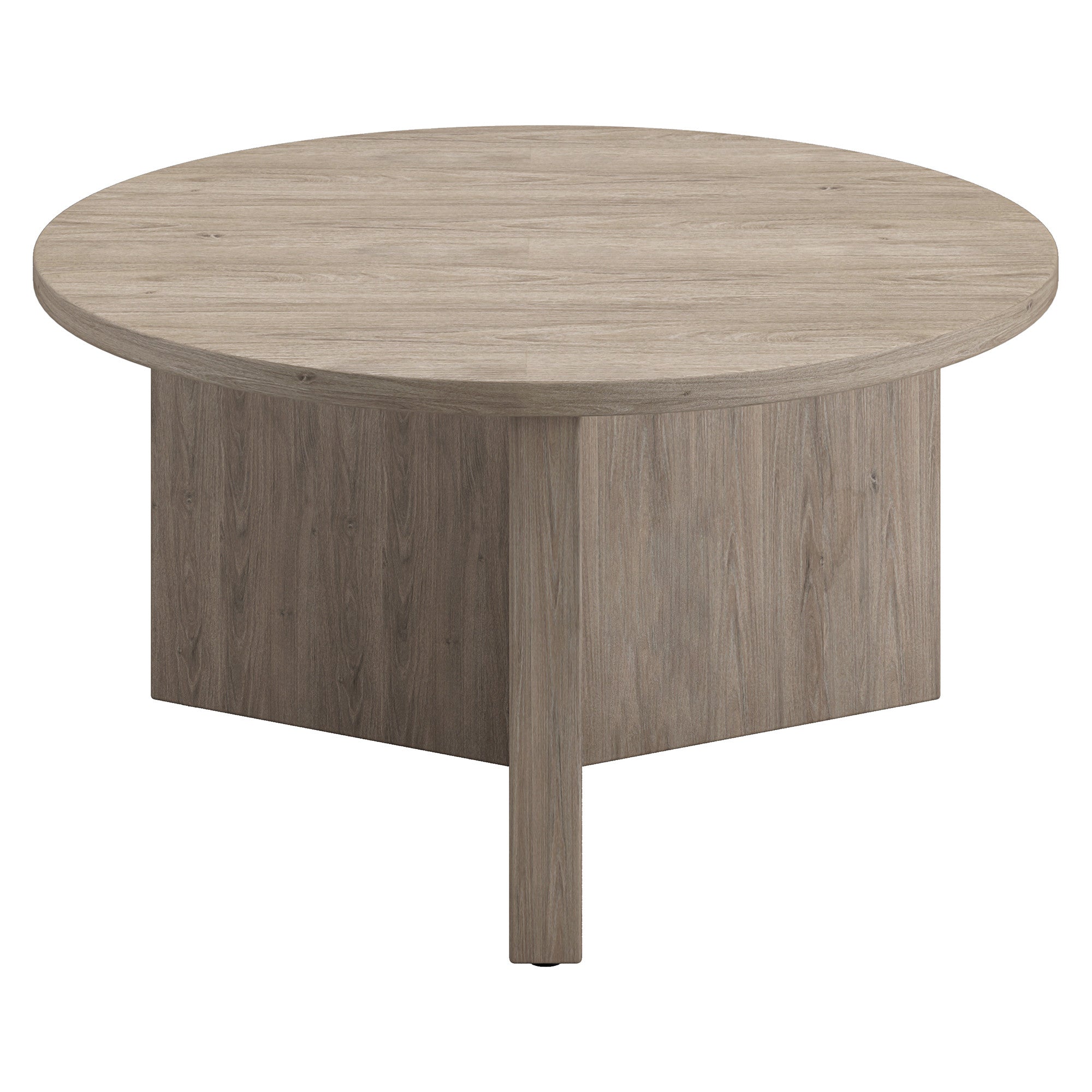 32" Gray Round Coffee Table