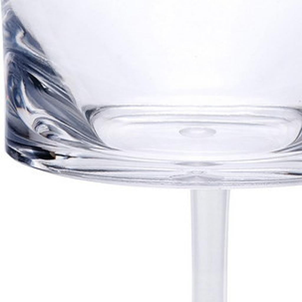 Set of Four Clear Acrylic Stemmed All Purpose Wine Glass