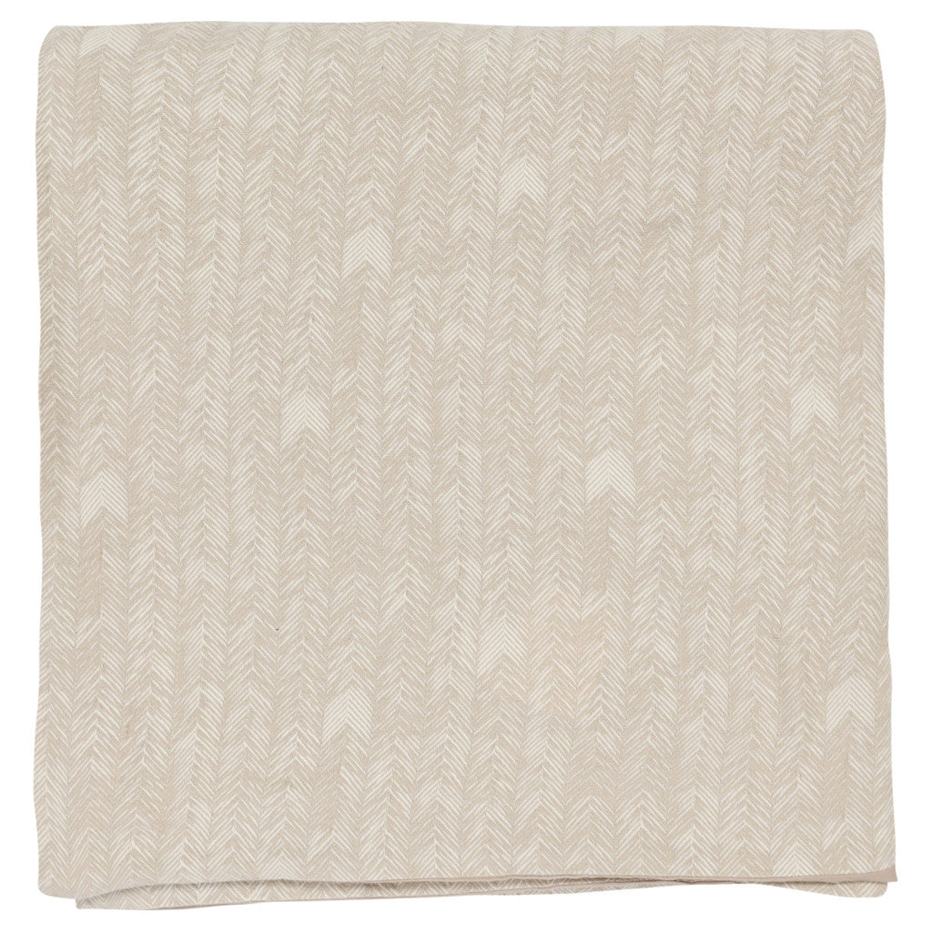 Beige King 100% Cotton 200 Thread Count Washable Duvet Cover