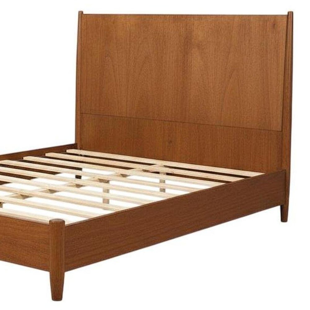 Brown Solid Wood Full Bed Frame