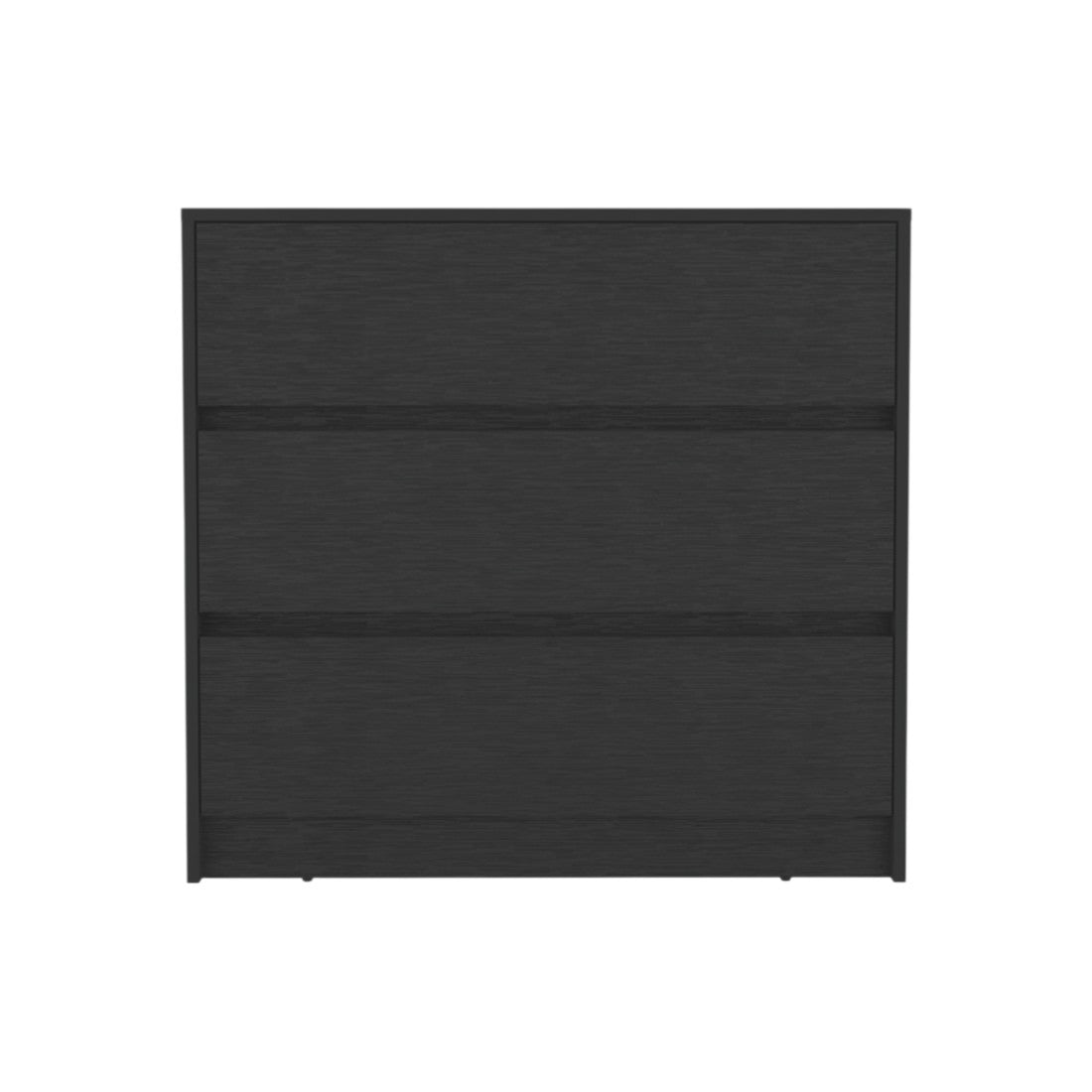 33" Black Three Drawer Dresser