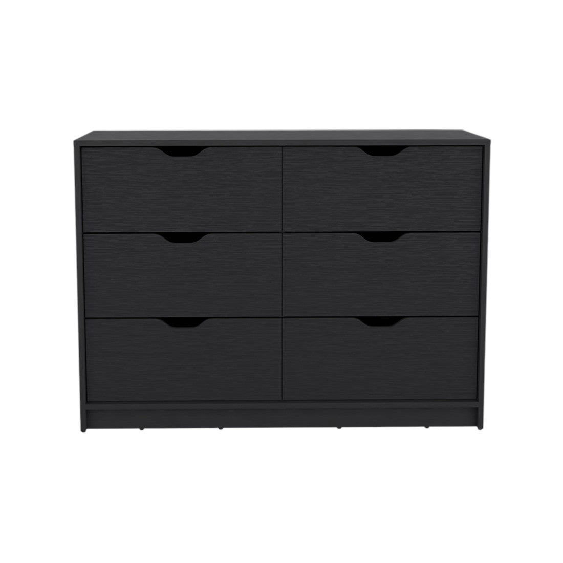 42" Black Four Drawer Dresser