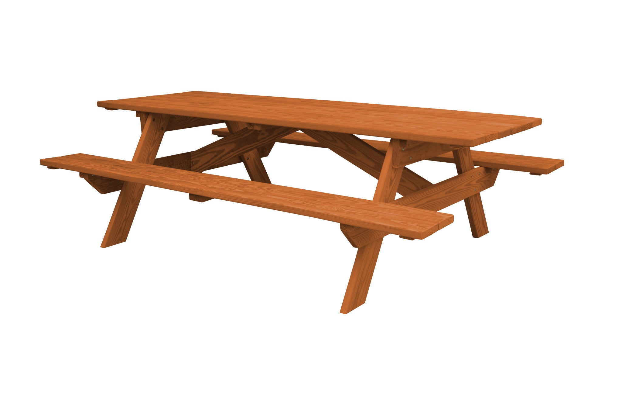 94" Cedar Chest Solid Wood Outdoor Picnic Table