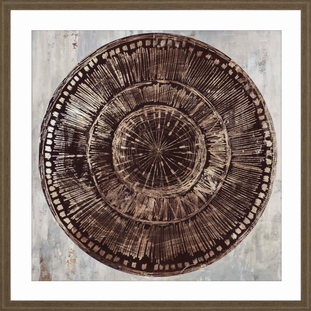 Zulu Gold I Brown Framed Print Wall Art