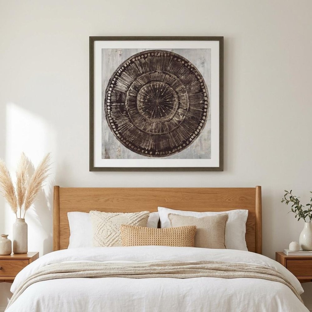 Zulu Gold I Brown Framed Print Wall Art