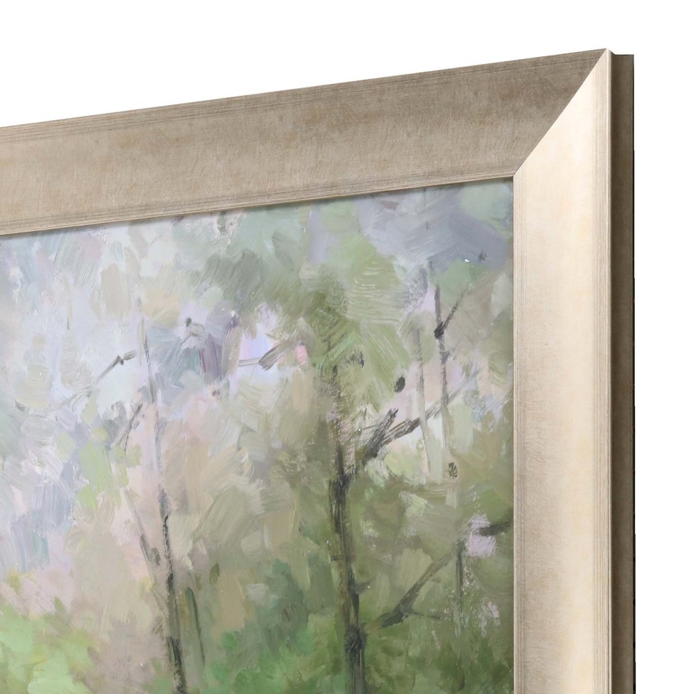 Wildflowers and Woods Gold Framed Print Wall Art