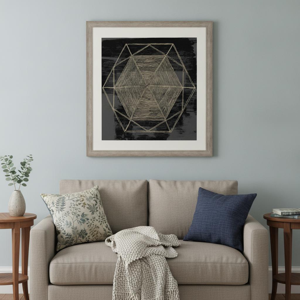 Woven Dreams II Silver Framed Print Wall Art