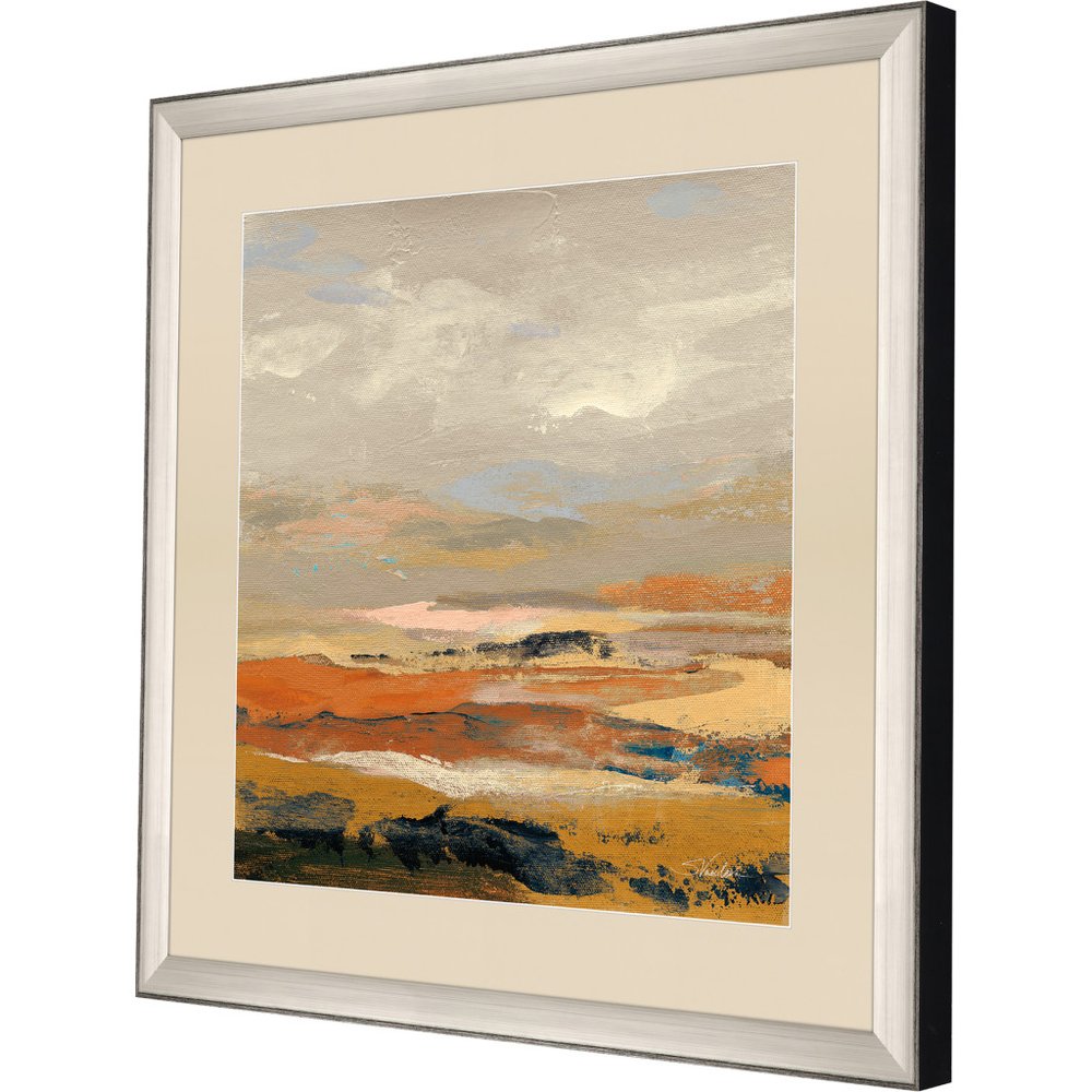Warm Bay II Silver Framed Print Wall Art