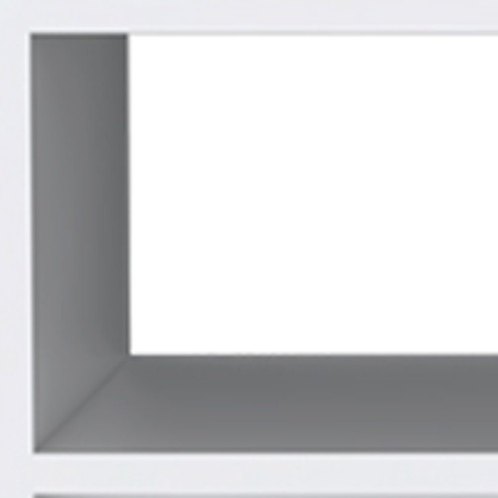 20" White Wood One Drawer Nightstand