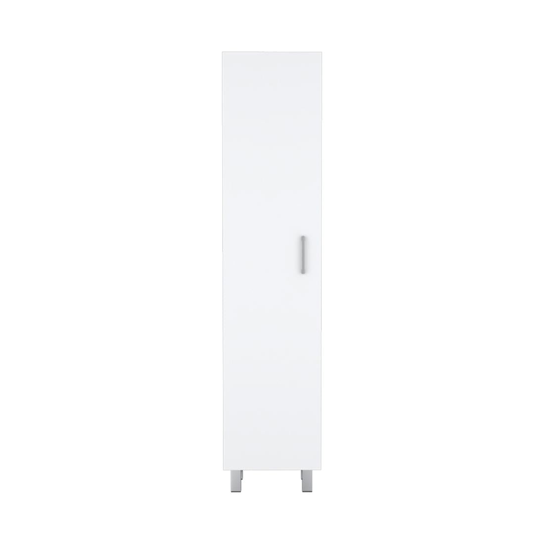 71" White Wood Pantry Or Storage Closet