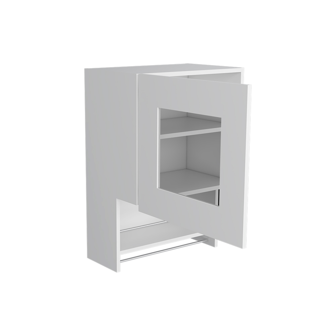 20" White Wall mounted Accent Cabinet With One Shelf