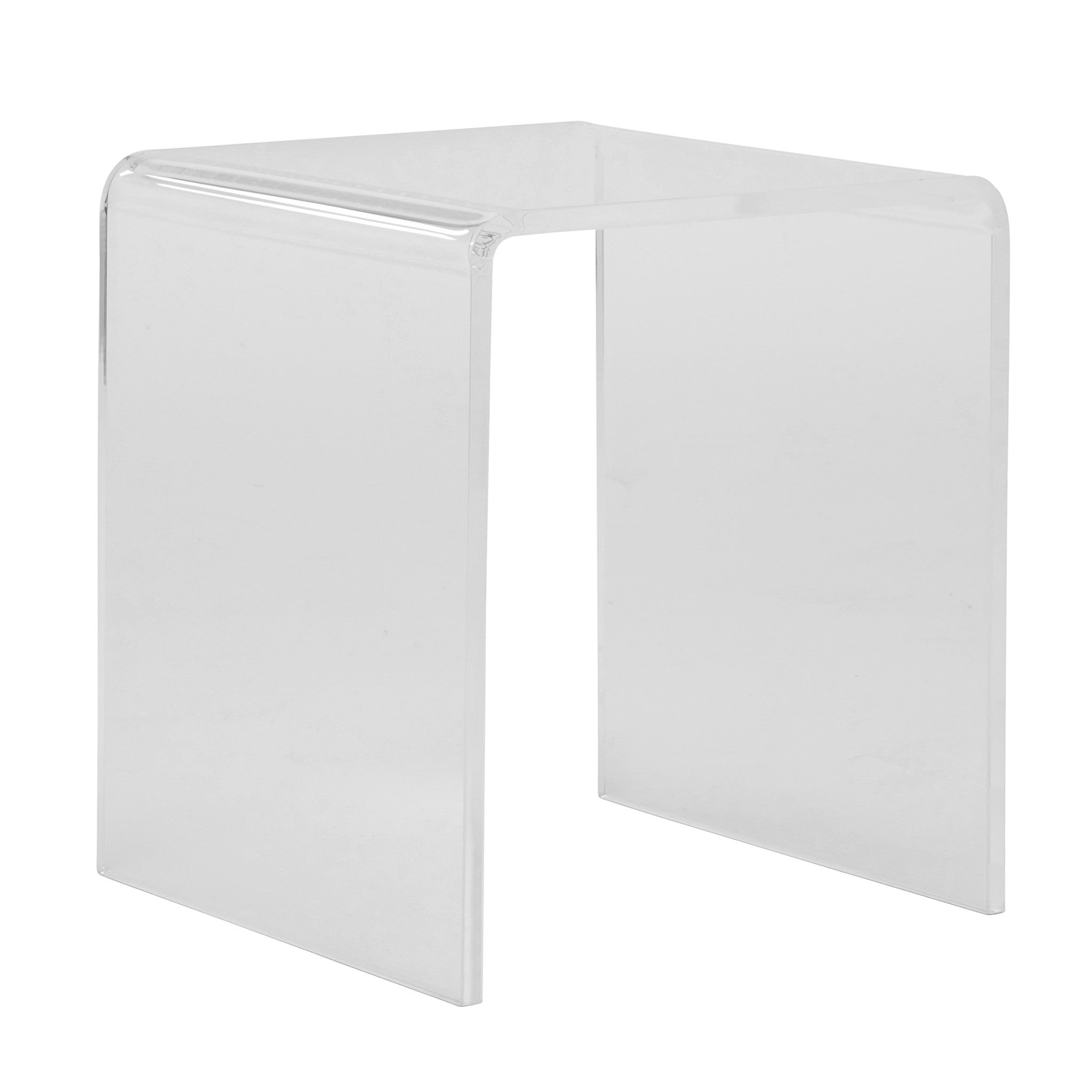 18" Clear Plastic / Acrylic Square End Table