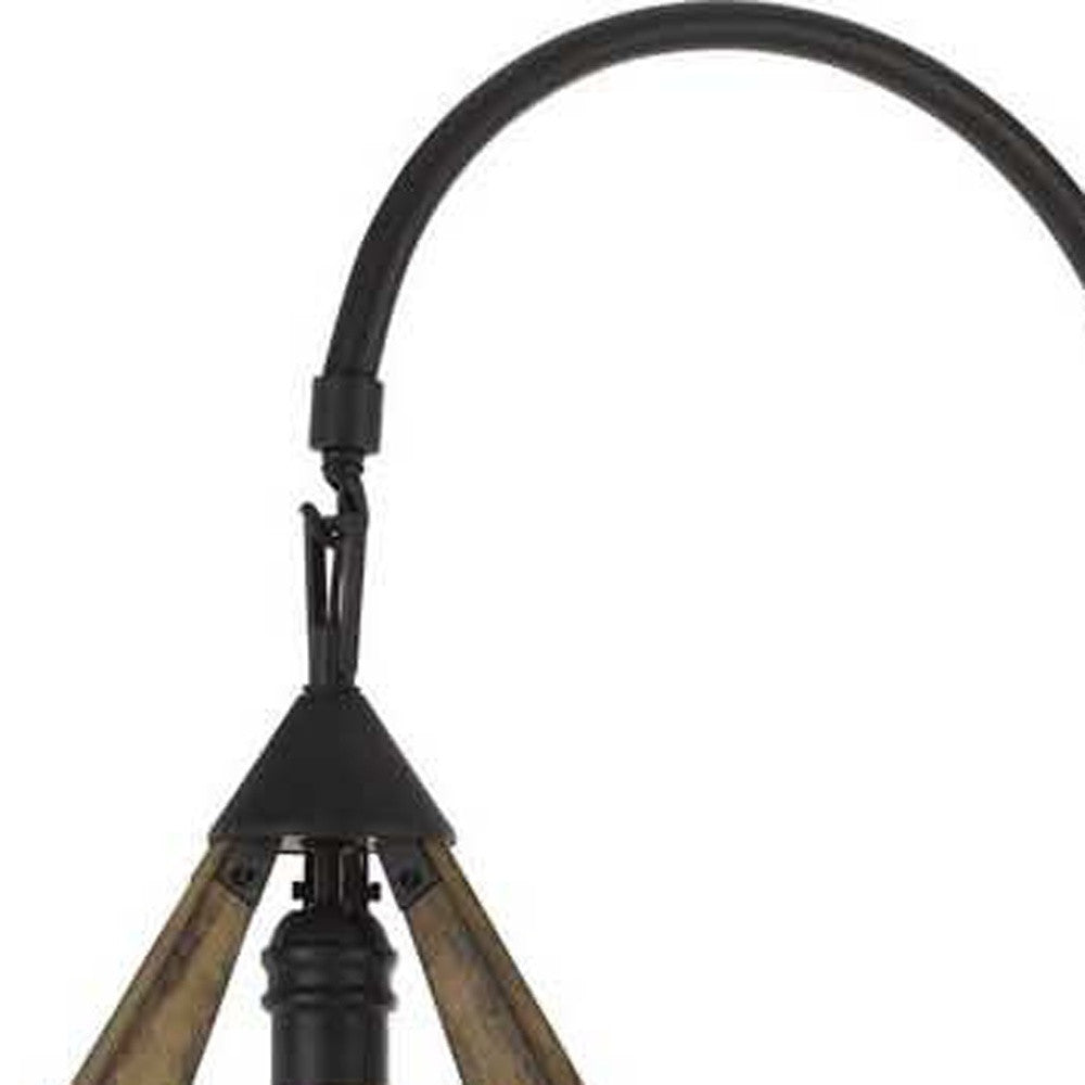 67" Black Traditional Shaped Floor Lamp