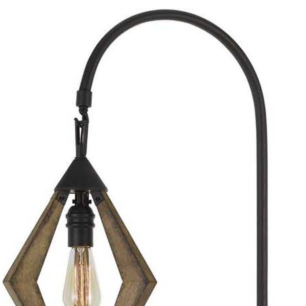 67" Black Traditional Shaped Floor Lamp