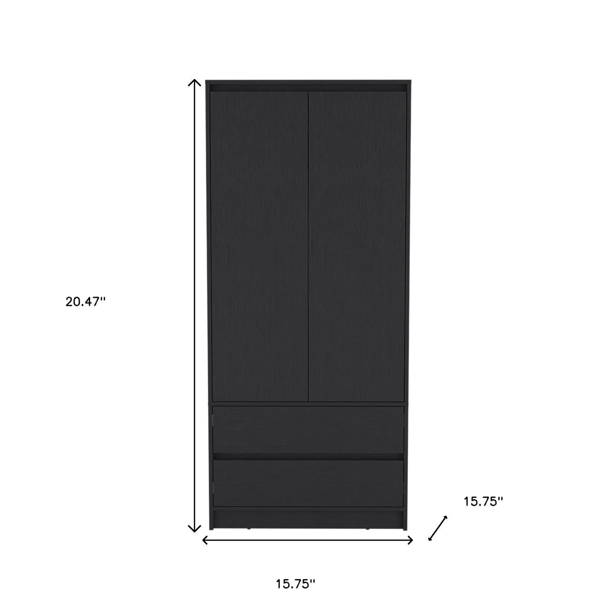 Three Piece Black Bedroom Set