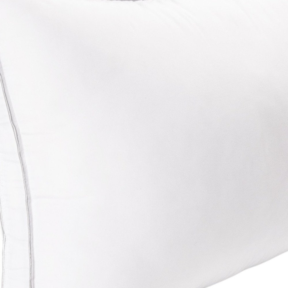 Set of Two Microfiber Down Alternative Medium Hypoallergenic Standard Size Bed Pillows