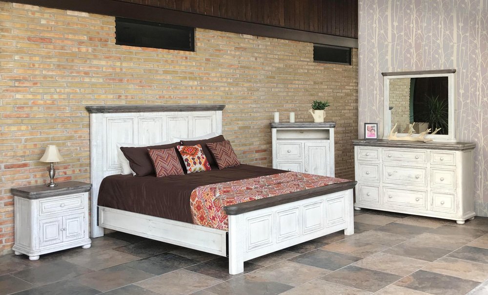 27" Ivory Solid Wood One Drawer Nightstand