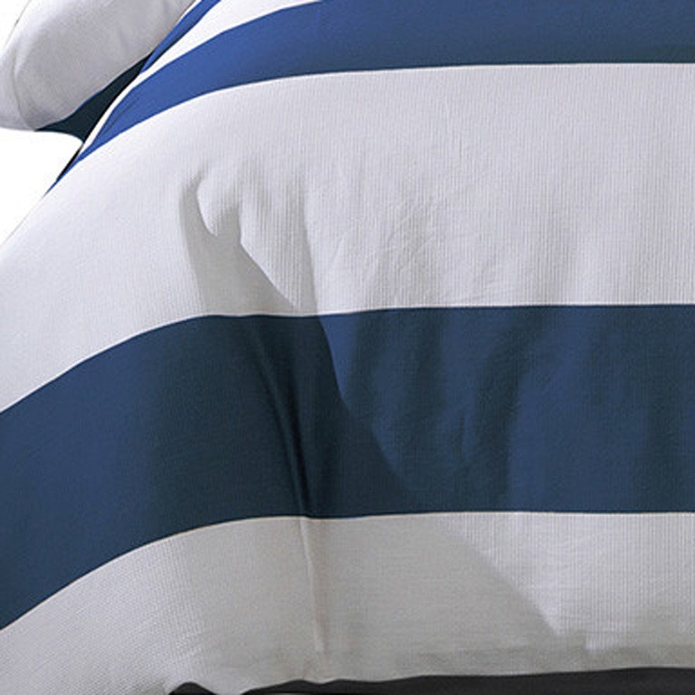 Blue And White Queen Cotton Washable Duvet Set