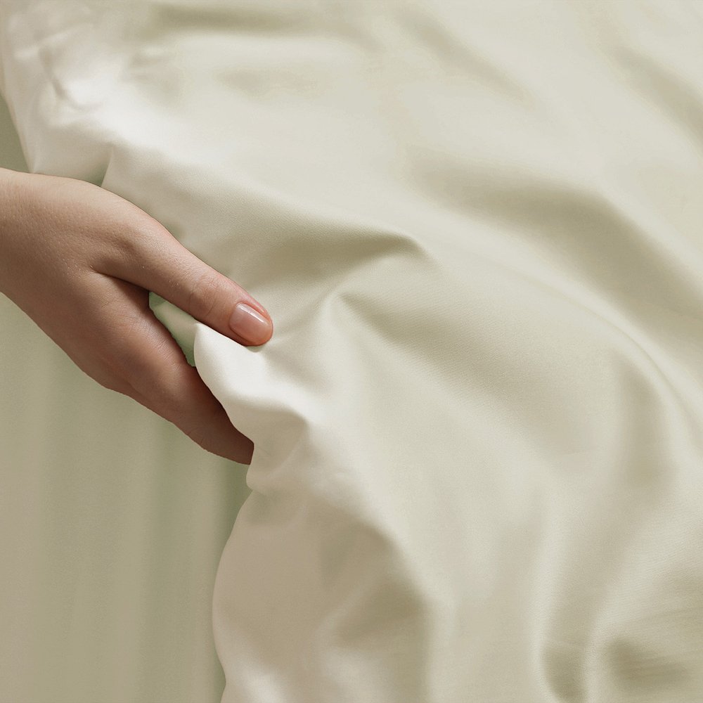 Ivory Queen Rayon Washable Duvet Cover Set